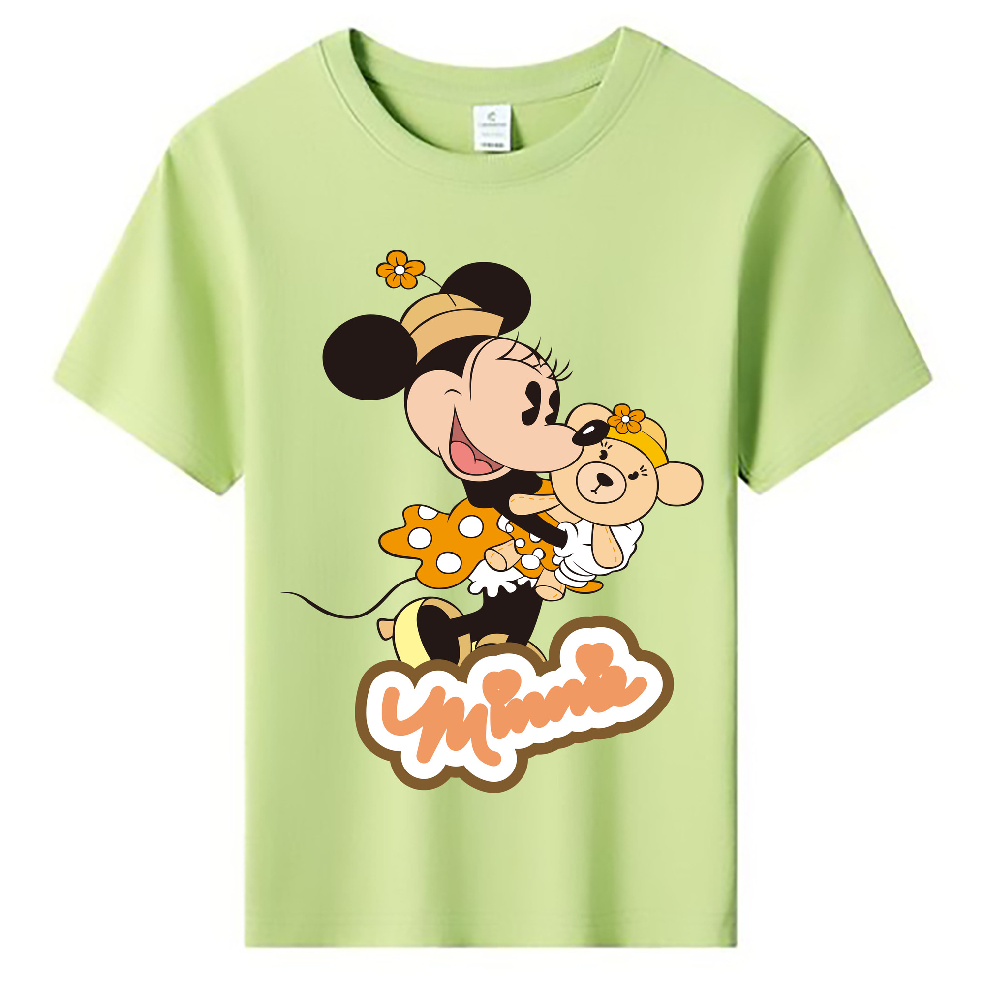 ミッキーマウス Mickey Mouse 綿100％キッズTシャツ（フロントプリント）